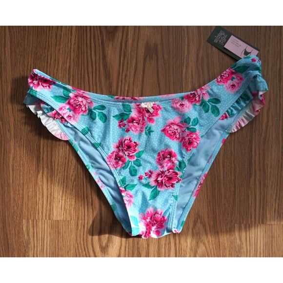 Wild Fable Women's Extra High Leg Extra Cheeky Ruffle Bikini Bottom | XL | NWT - Picture 3 of 6